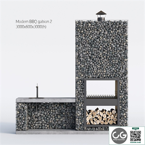 Modern barbecue from Gabion 2