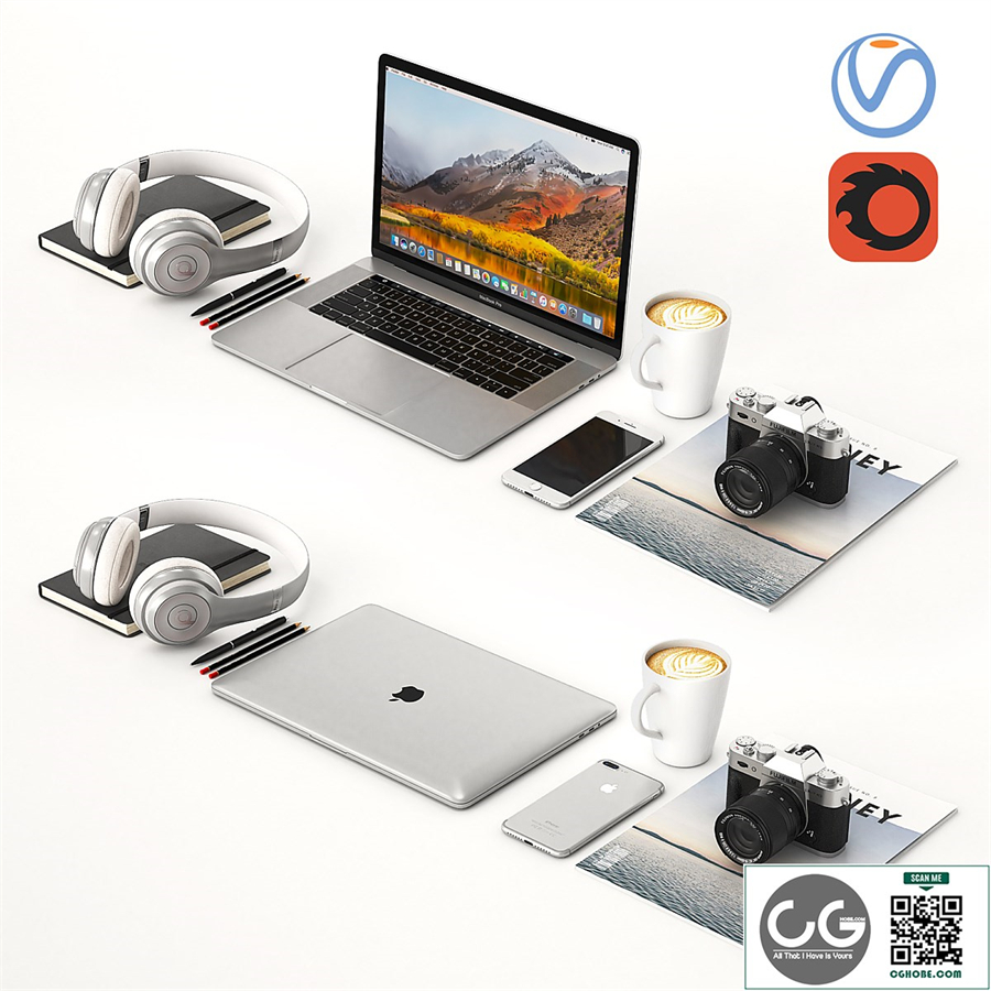 Workplace Silver MacBook