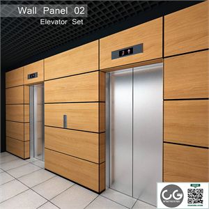 Wall Panel 02. Elevator Set