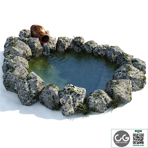 Decorative garden pond