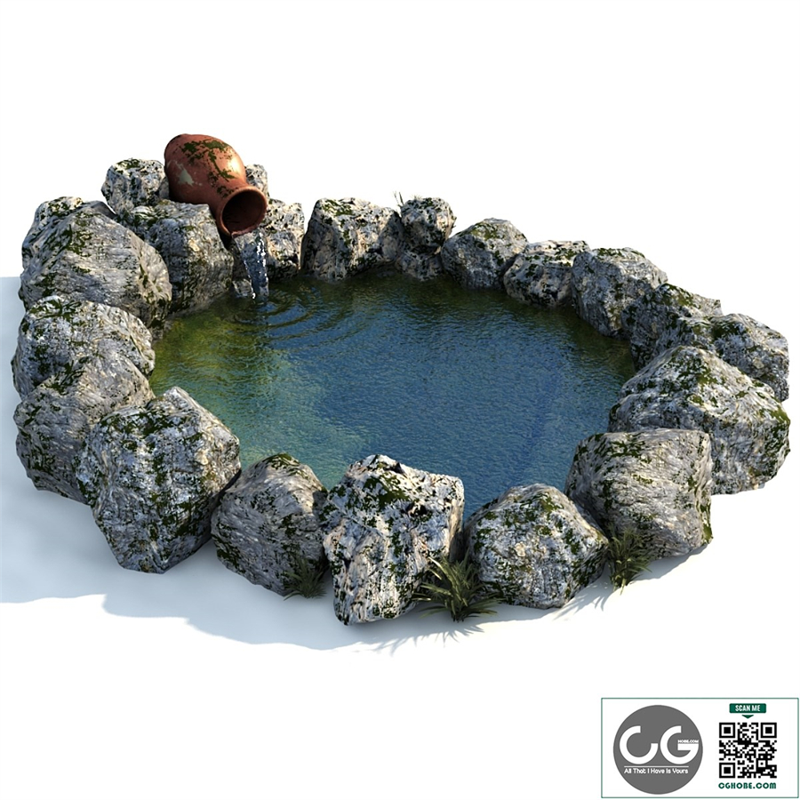 Decorative garden pond