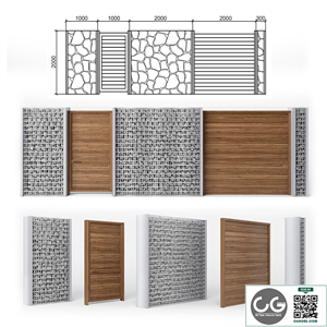 Fence gabion