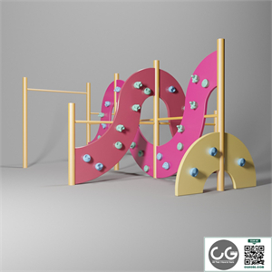 Childrens outdoor climbing wall 