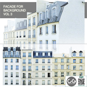 Facade for the background vol.3 Street of five houses