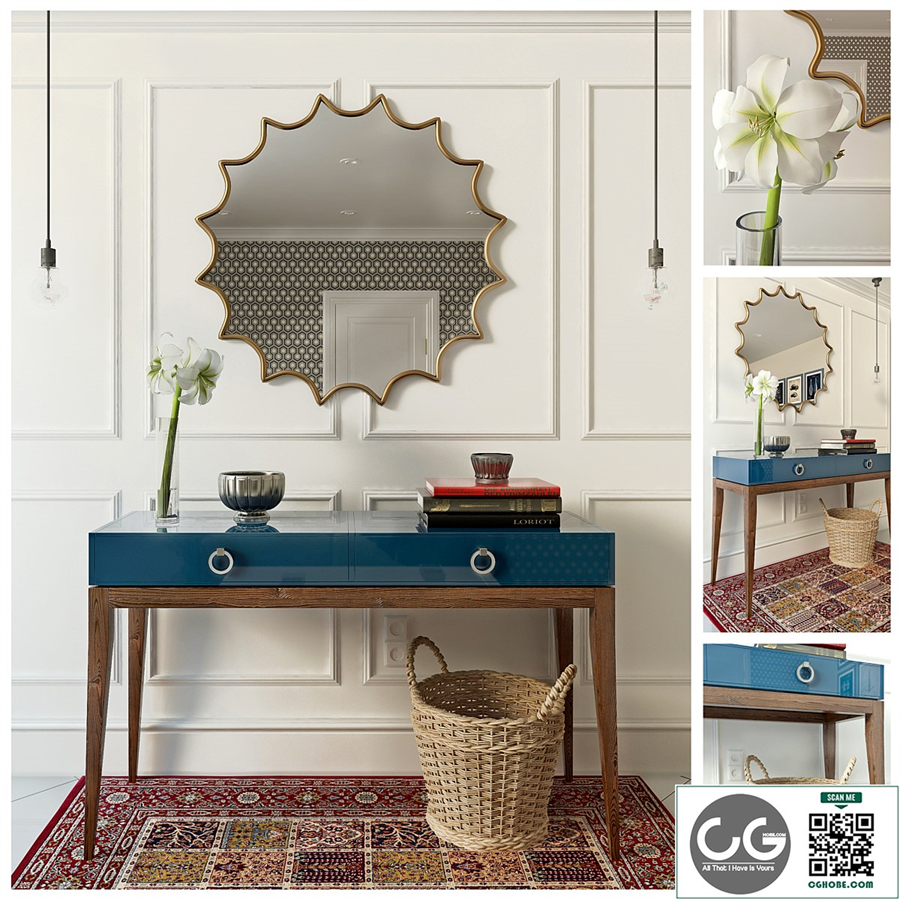 Decor set with basket