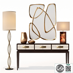  Allegro Three-Drawer Console Table