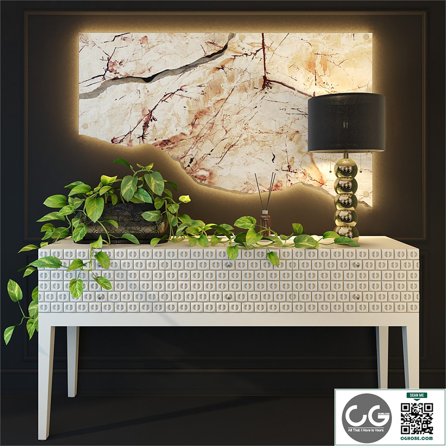 Curbstone / console Natural Chic. Bizzotto