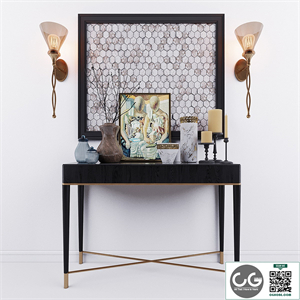 Gallotti Radice Tama, Uttermost Glam 1 Lt, decor set