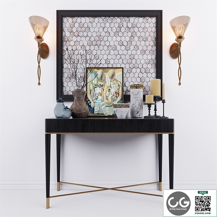 Gallotti Radice Tama, Uttermost Glam 1 Lt, decor set