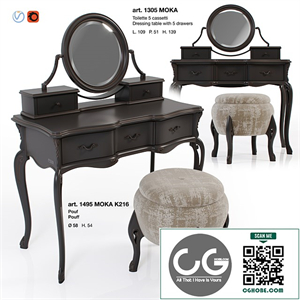 Giorgiocasa - Valpolicella - dressing table + pouf
