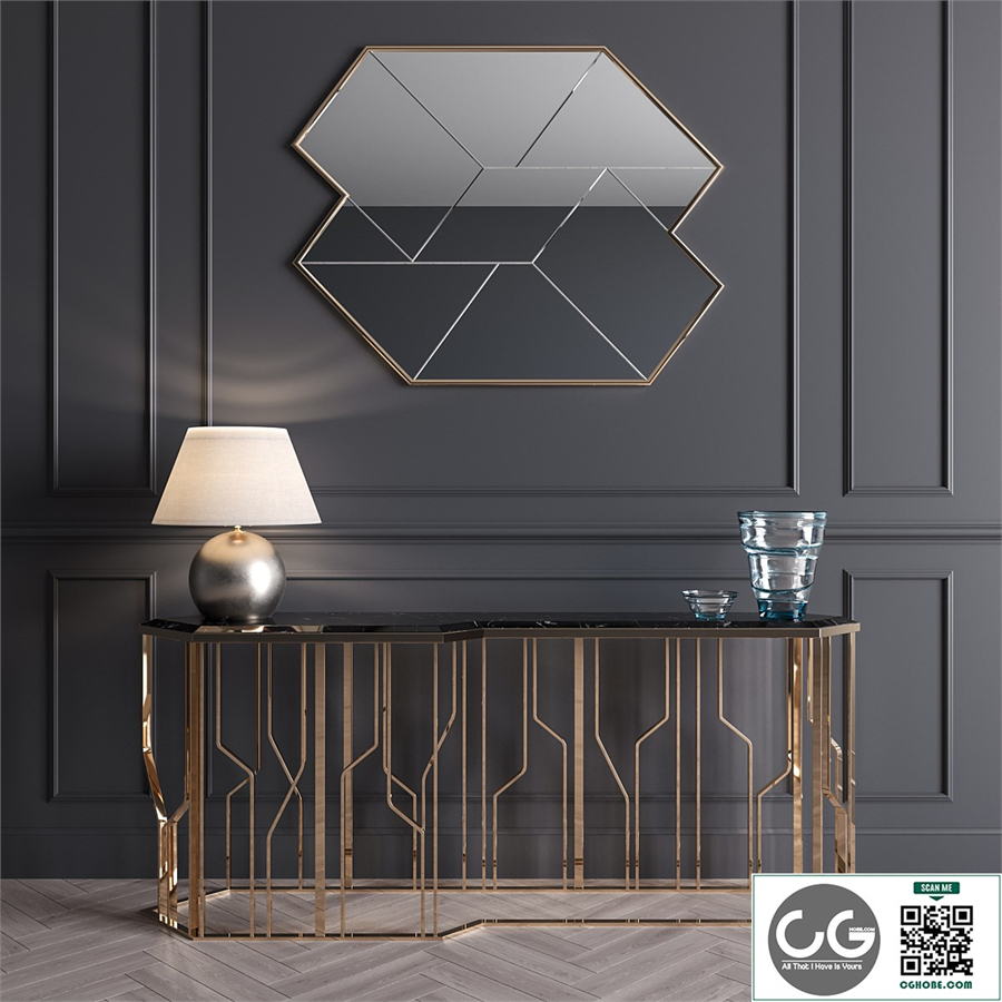Ginza Longhi Console - Vray Material