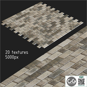 Paving slabs. 20 textures