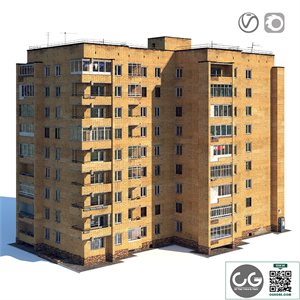 Soviet nine-story house