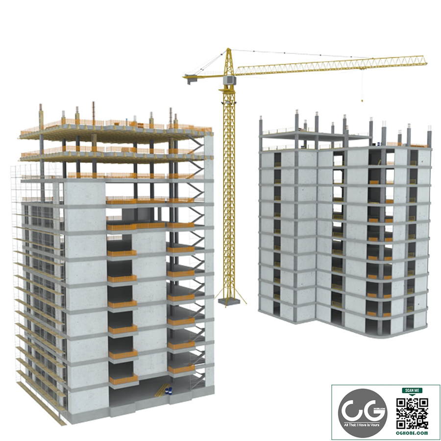 Construction Buildings - Crane