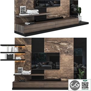 Tv wall set 03