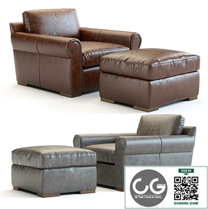 Restoration Hardware Lancaster Leather Armchair
