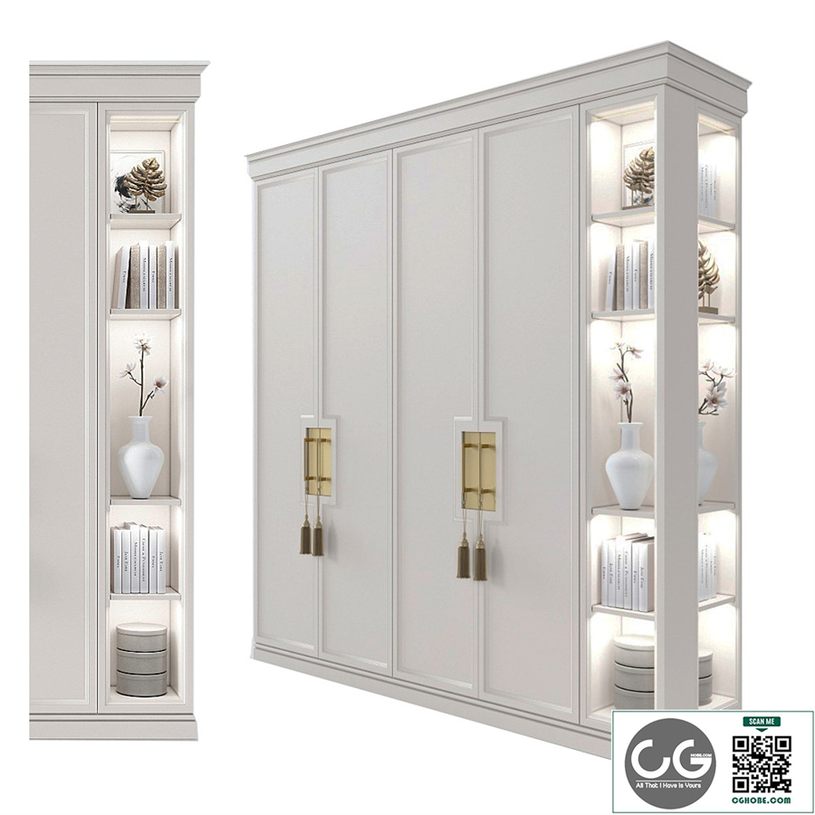 Cupboard with shelves 3
