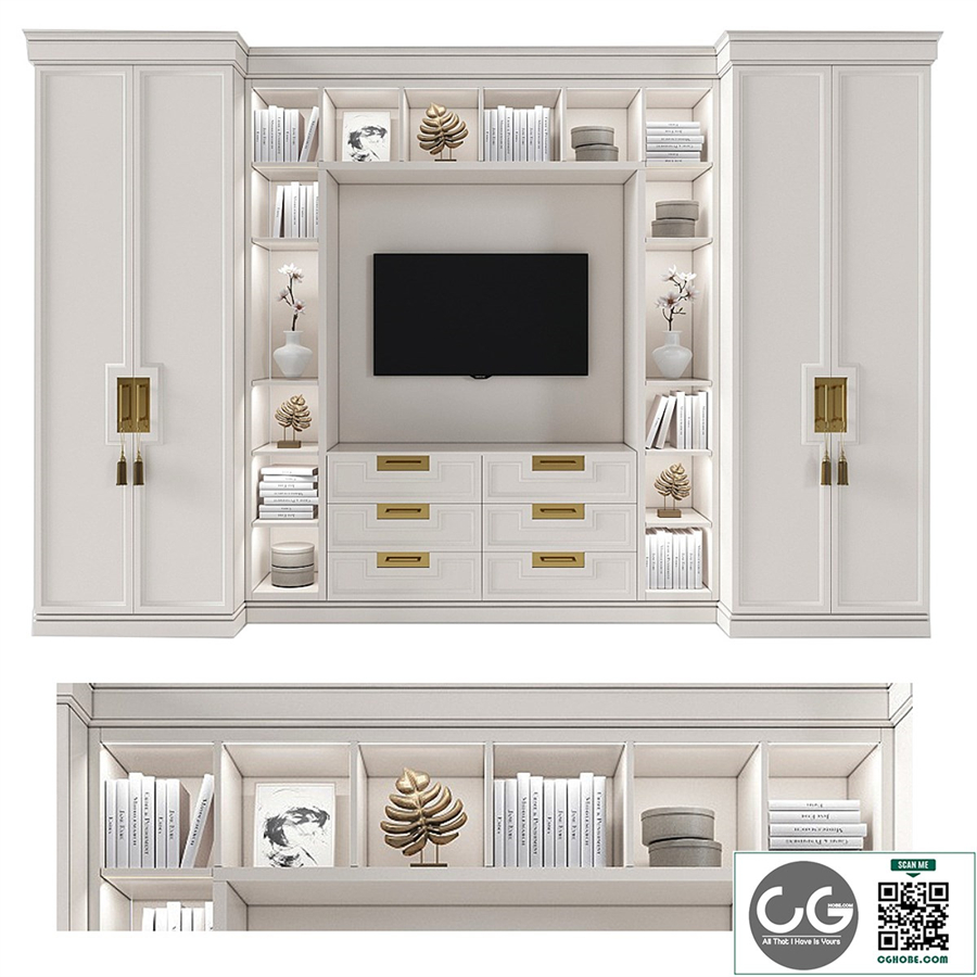 Cabinet with tv area 3