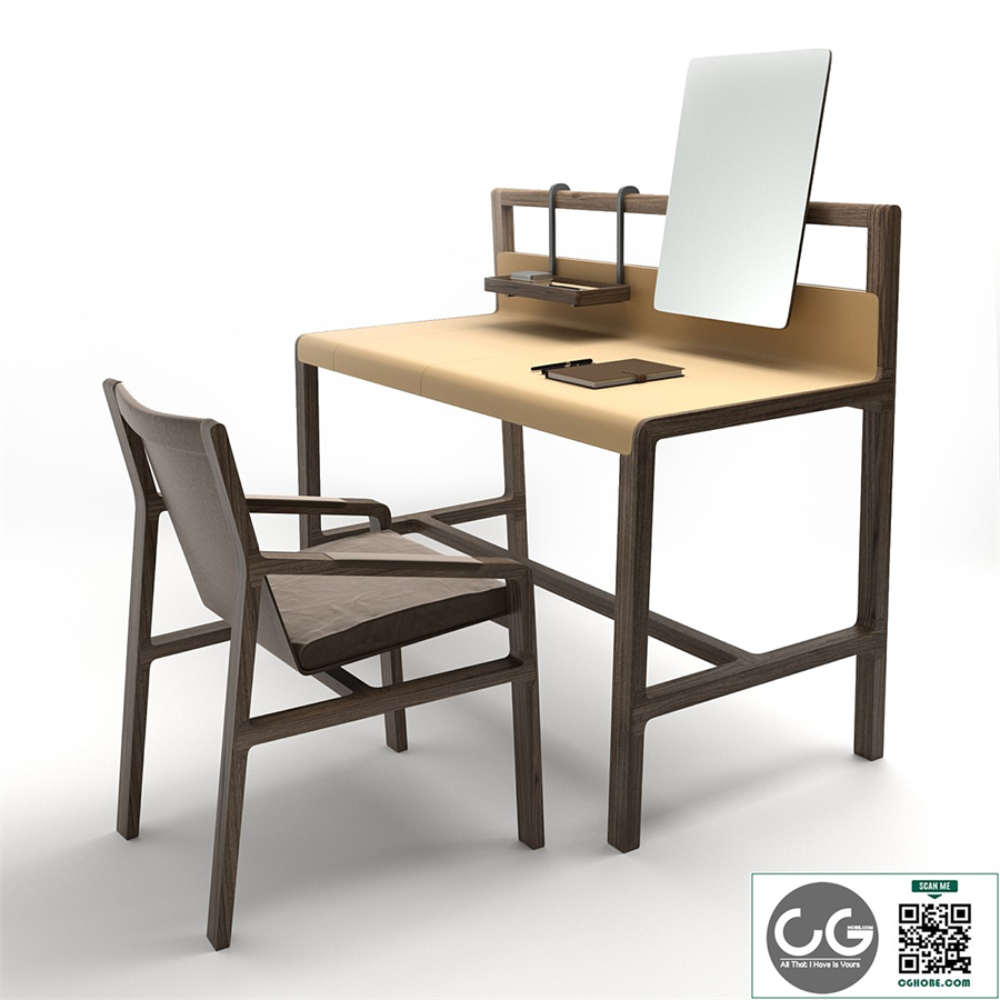 Alivar Scribe desk and Ester chair