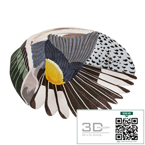 CC-Tapis Feathers Round Carpet