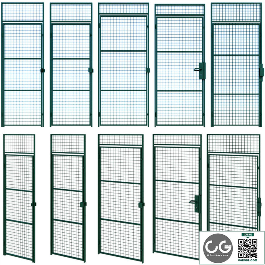 Swing metal metal door