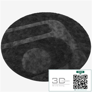Round carpet Wisp relief circle (minotti)
