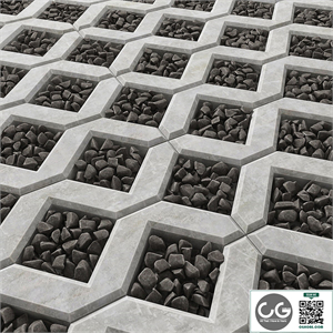 Eco Parking pebble / Eco parking with pebbles