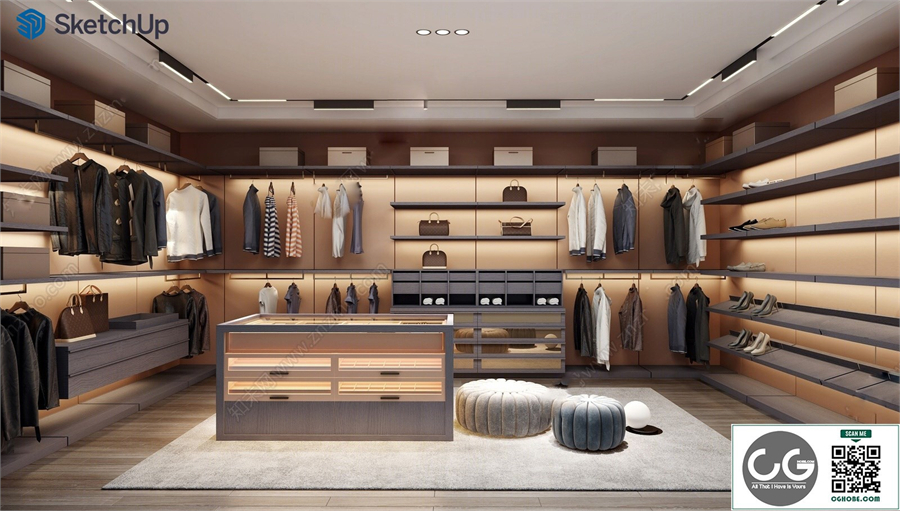 Modern Cloakroom SU Model 