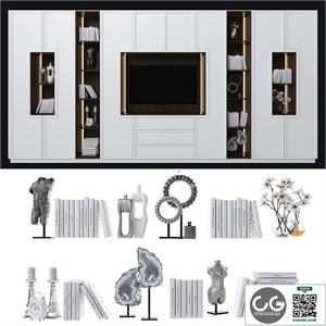 Cabinet with tv area 5
