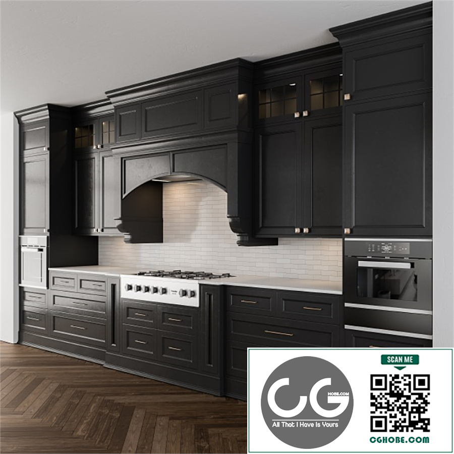Classic kitchen dark