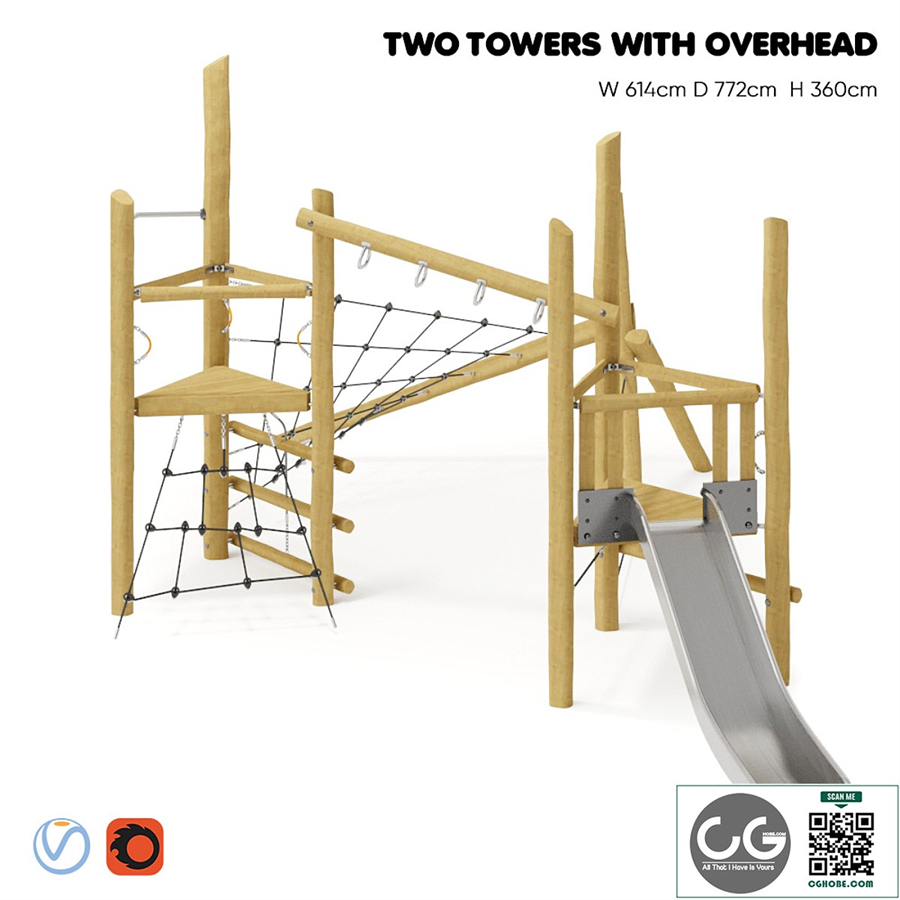 KOMPAN. “TWO TOWERS WITH OVERHEAD