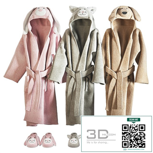 Animal bathrobe by RESTORATION HARDWARE