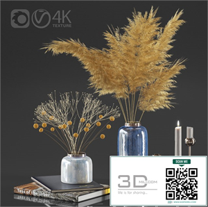 Dry plant decor set