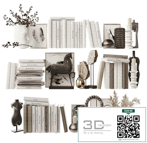 Decorative set for filling shelves 5