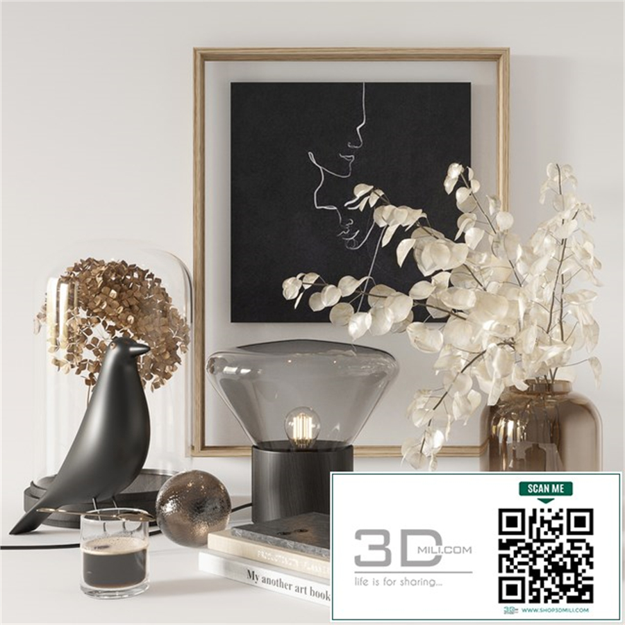 Black decorative set