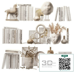 Decorative set for filling shelves 4