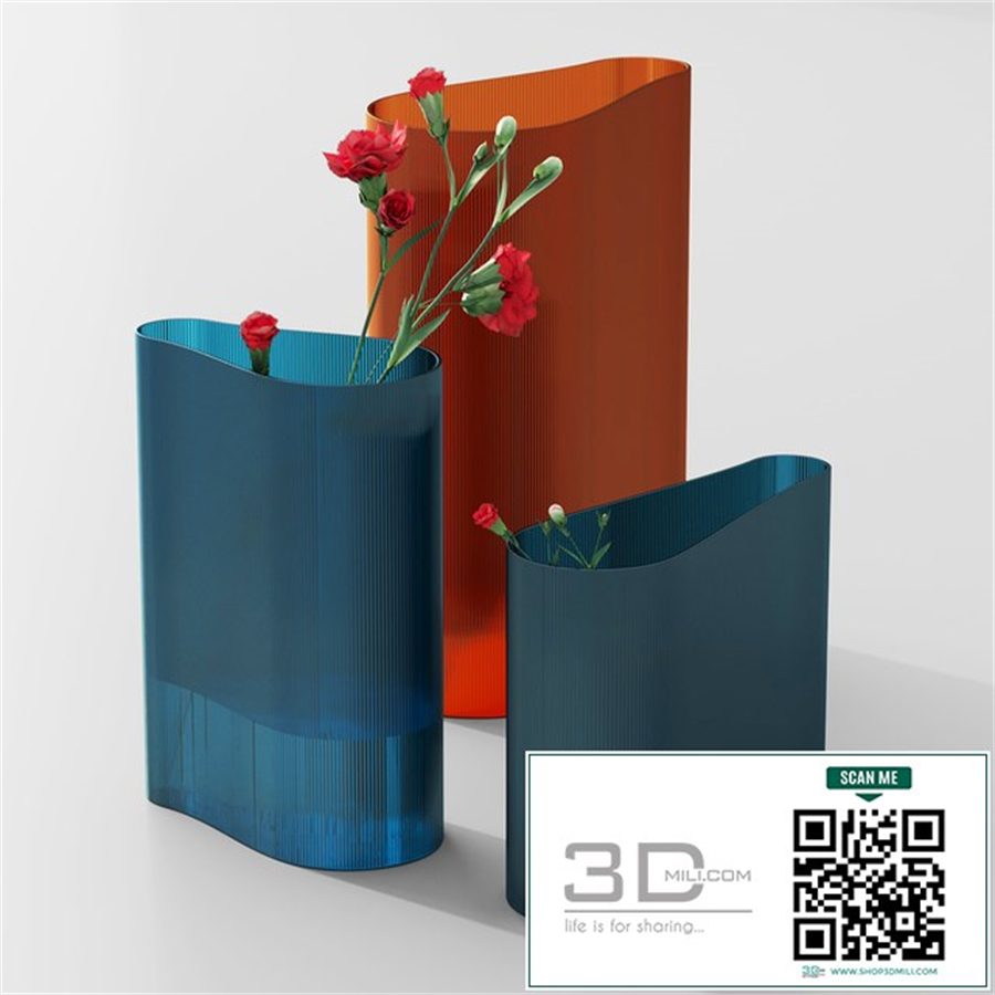 Nude mist vase set 2