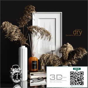 Decorative set with dry plants 2