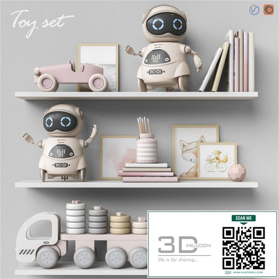 Toys and furniture set 61