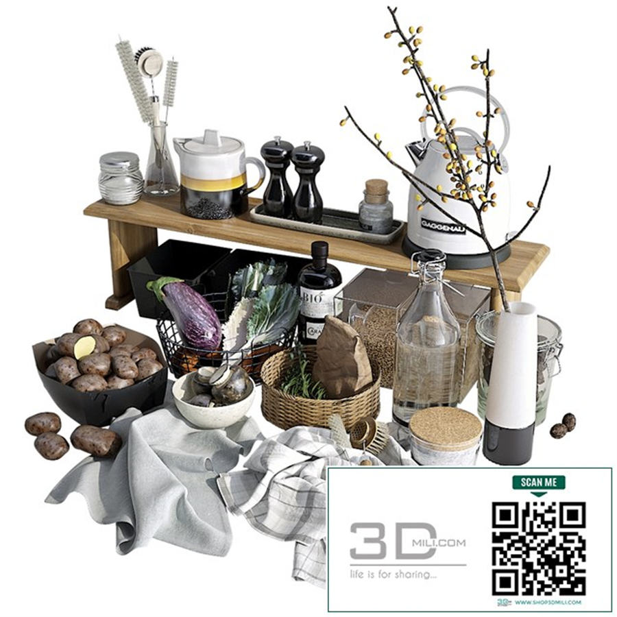 Decorative set for the kitchen