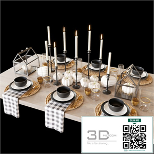 Black tableware