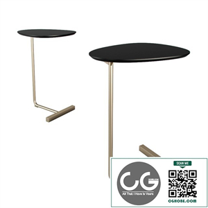 West Elm Charley C Side Table Dark Mineral