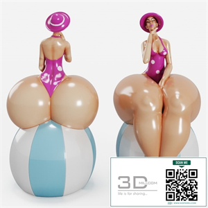 Beautiful Chubby Woman Figurine