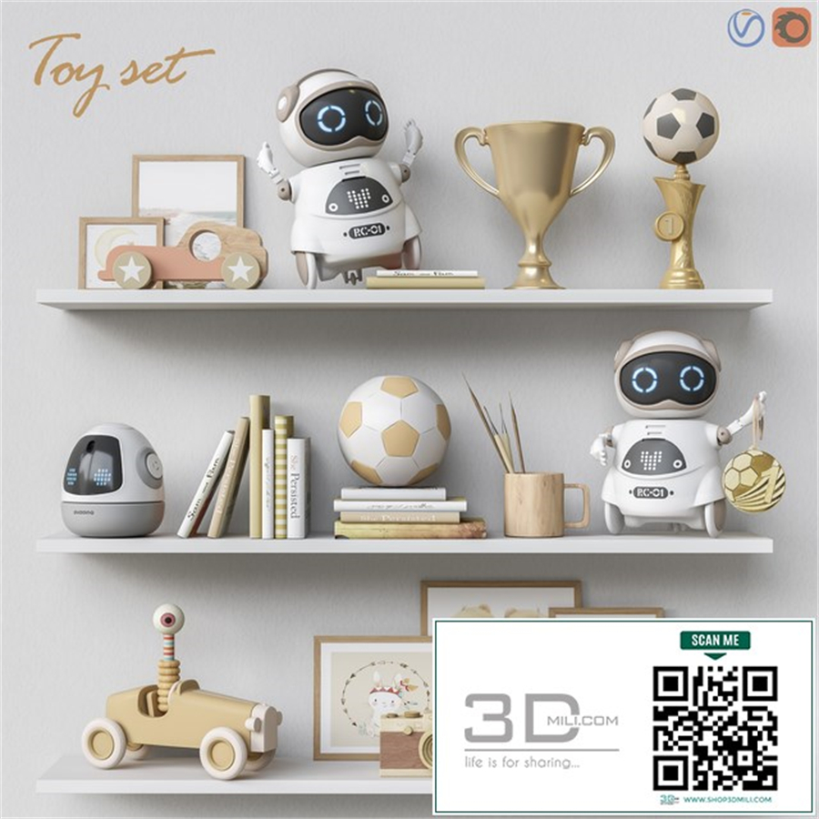 Toys and furniture set 62