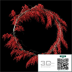Christmas wreath of berries