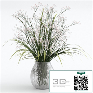 Bouquet of grass with flowers