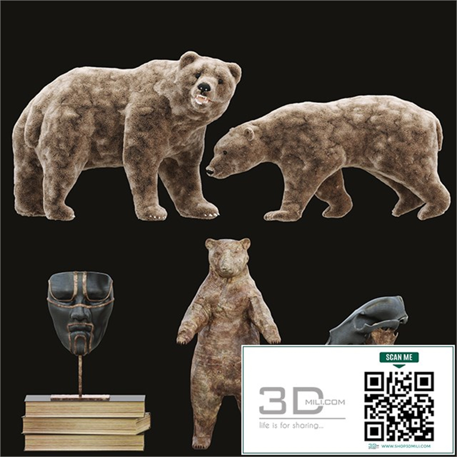 Decorative set bear 3