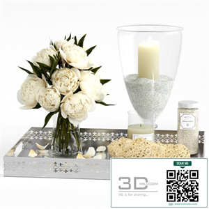 Decorative set for the bathroom.