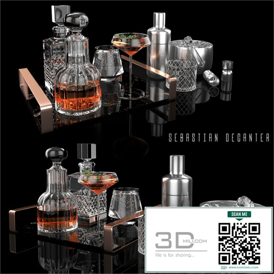 sebastian decanter whiskey set