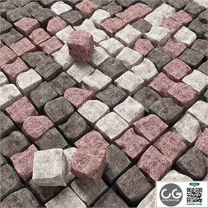 Chipped granite paving / Paving granite chipped